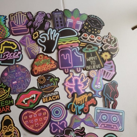 Neon sign style stickers 100 - Picture 5 of 11